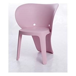 Elephant Polypropylene Kids Chair Set of 4 Pink