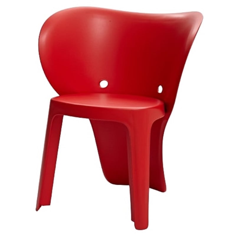 Elephant Polypropylene Kids Chair Set of 4 Red
