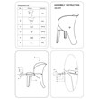 Elephant Polypropylene Kids Chair Set of 4 White