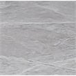 Sintered Stone Gray Dining Table with Black Metal Legs