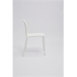 Set of 4 White Stackable Polypropylene Side Chair