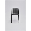 Set of 4 Black Stackable Polypropylene Side Chair