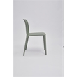 Set of 4 Moss Green Stackable Polypropylene Side Chair