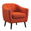 Lexicon Lucille Upholstered Accent Chair in Orange