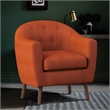 Lexicon Lucille Upholstered Accent Chair in Orange
