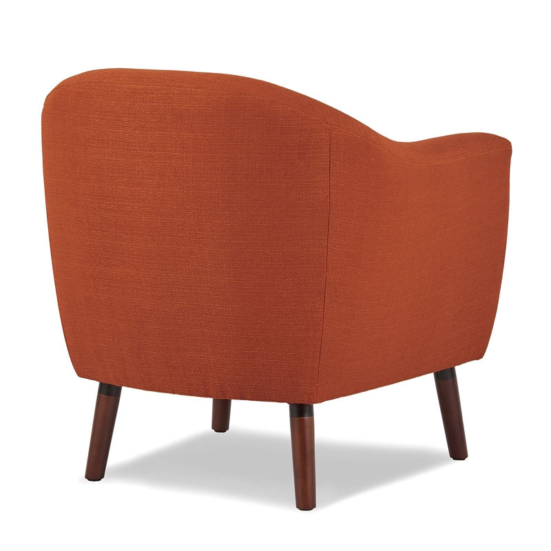 Lexicon Lucille Upholstered Accent Chair in Orange
