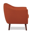 Lexicon Lucille Upholstered Accent Chair in Orange