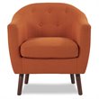 Lexicon Lucille Upholstered Accent Chair in Orange