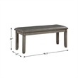 Lexicon Holders 6 Piece Wood Dining Set in Gray