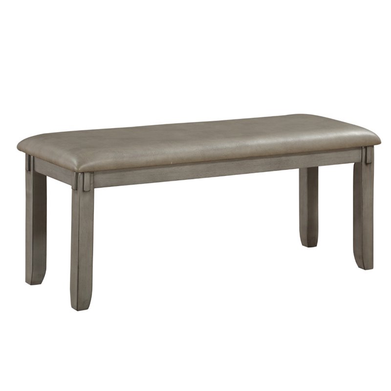 Lexicon Holders 6 Piece Wood Dining Set in Gray