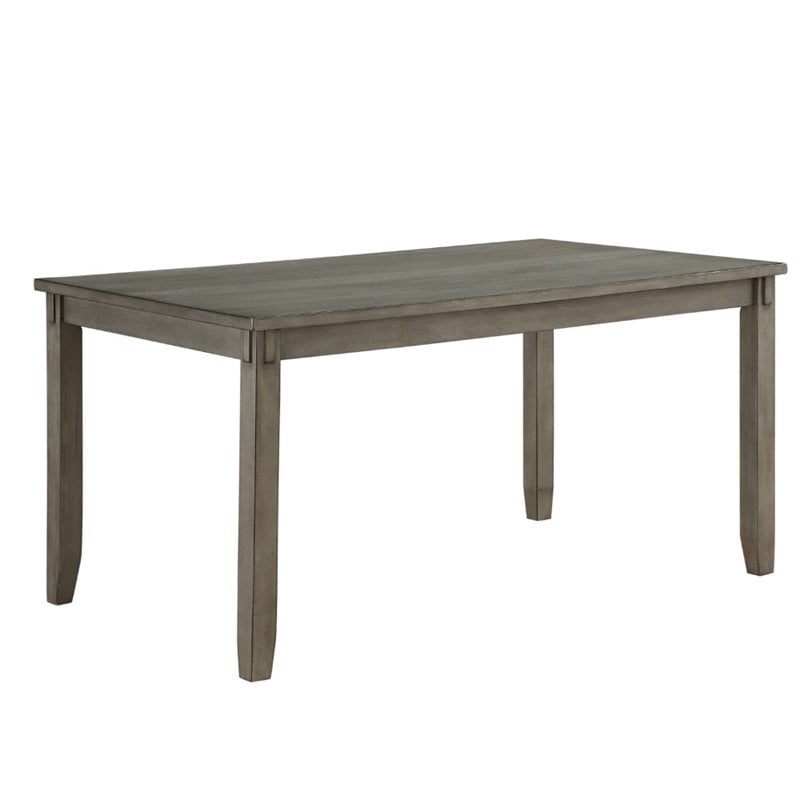 Lexicon Holders 6 Piece Wood Dining Set in Gray