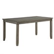 Lexicon Holders 6 Piece Wood Dining Set in Gray