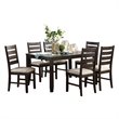 Lexicon Blair Farm 7 Piece Wood Dining Set in Brown