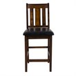 Lexicon Delmar 5 Piece Wood Counter Height Dining Set in Espresso