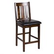 Lexicon Delmar 5 Piece Wood Counter Height Dining Set in Espresso