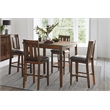 Lexicon Delmar 5 Piece Wood Counter Height Dining Set in Espresso