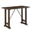 Lexicon Bracknell 3 Piece Wood Counter Height Dining Set in Brown Cherry