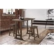 Lexicon Bracknell 3 Piece Wood Counter Height Dining Set in Brown Cherry