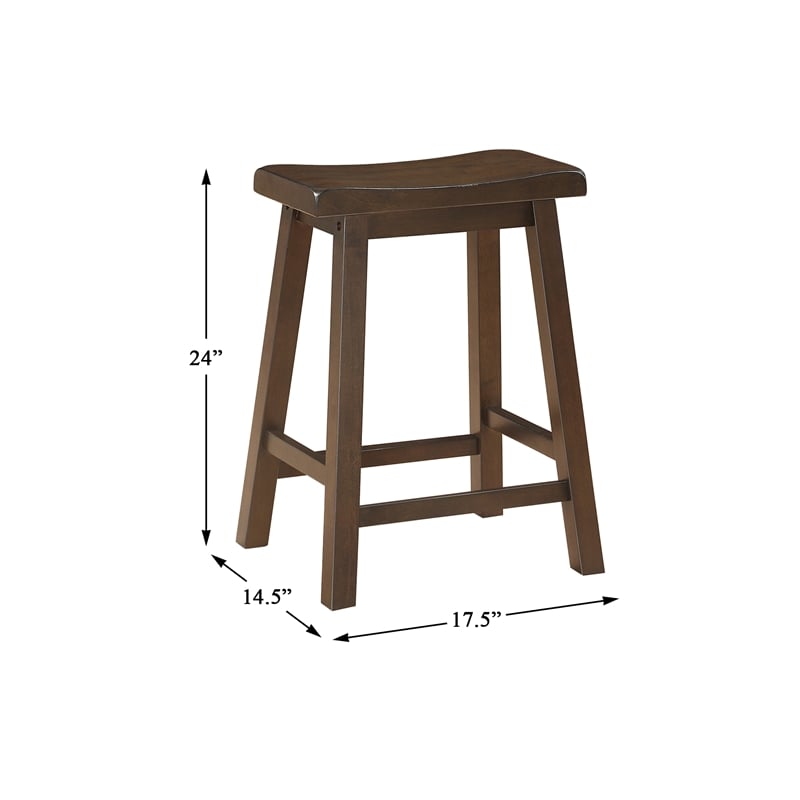Lexicon Bracknell 3 Piece Wood Counter Height Dining Set in Brown Cherry