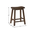Lexicon Bracknell 3 Piece Wood Counter Height Dining Set in Brown Cherry