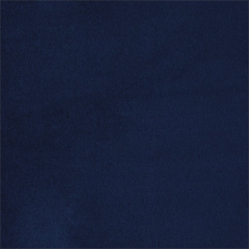 Lexicon Coriana Velvet Upholstered Wood Frame Accent Chair in Navy