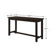 Lexicon Connected 4 Piece Wood Counter Height Dining Set in Espresso