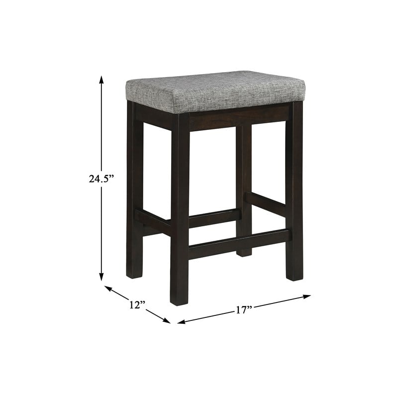 Lexicon Connected 4 Piece Wood Counter Height Dining Set in Espresso