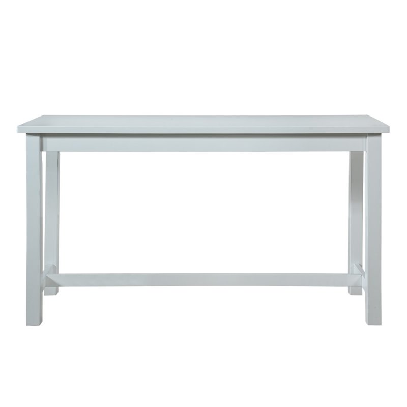 Lexicon Connected 4 Piece Wood Counter Height Dining Set in White