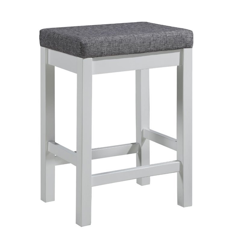 Lexicon Connected 4 Piece Wood Counter Height Dining Set in White