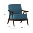 Lexicon Elle Accent Chair with Arm Rest in Blue