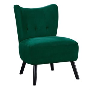 lexicon imani velvet upholstered accent chair