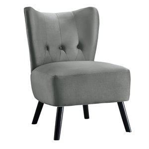 lexicon imani velvet upholstered accent chair