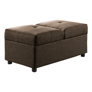 lexicon denby wood storage ottoman with chair