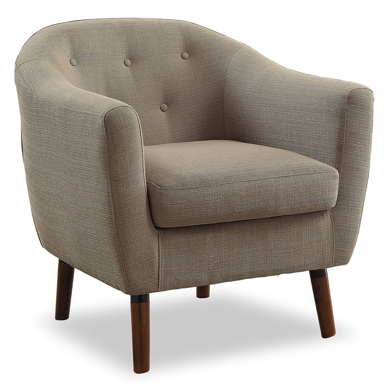 Lexicon Lucille Upholstered Accent Chair in Beige