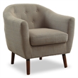 Lexicon Lucille Upholstered Accent Chair in Beige