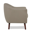 Lexicon Lucille Upholstered Accent Chair in Beige