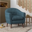 Lexicon Lucille Upholstered Accent Chair in Blue
