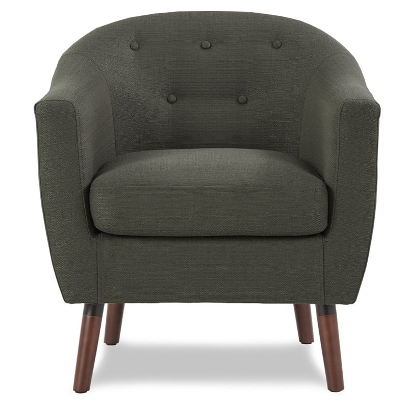 Lexicon Lucille Upholstered Accent Chair in Gray