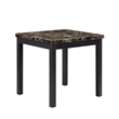 Lexicon Tempe 3 Piece Faux Marble Top Occasional Table Set in Black