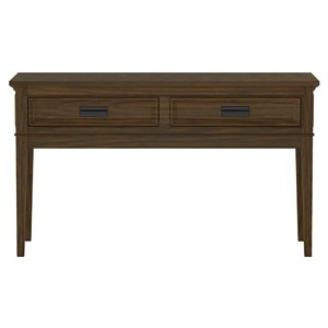lexicon frazier park wood 2 drawer console table in brown cherry