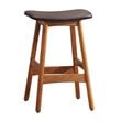 Lexicon Ride Faux Leather Counter Stool in Brown (Set of 2)