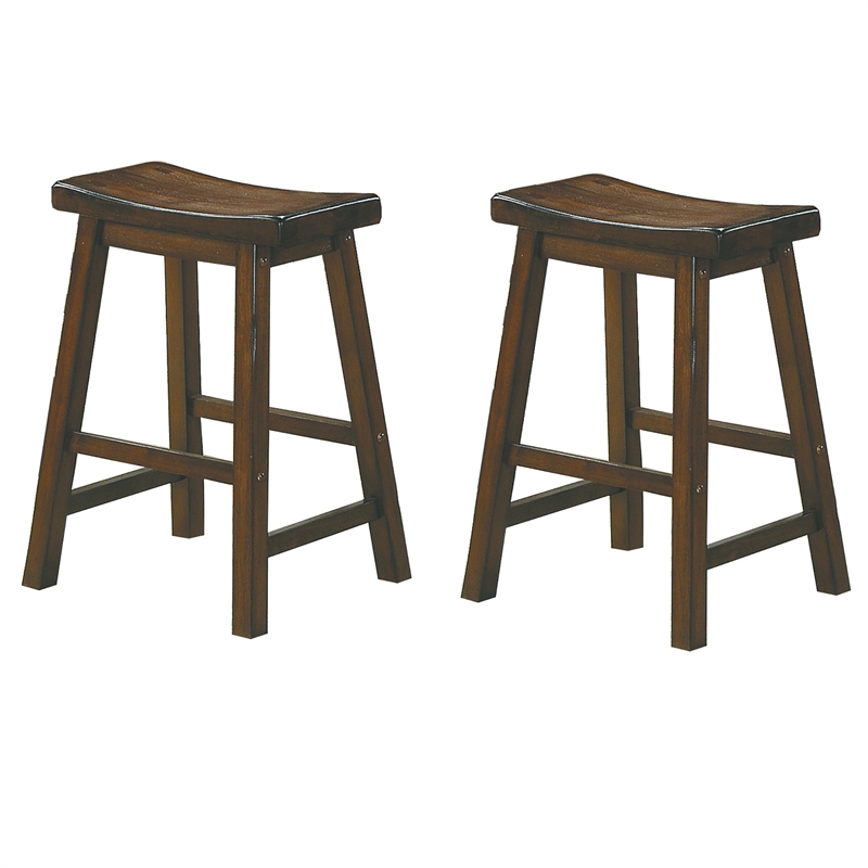 solid cherry wood bar stools