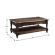 Lexicon Heath Court Wood Coffee Table in Brown