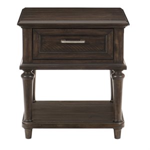 lexicon cardano wood 1 drawer end table