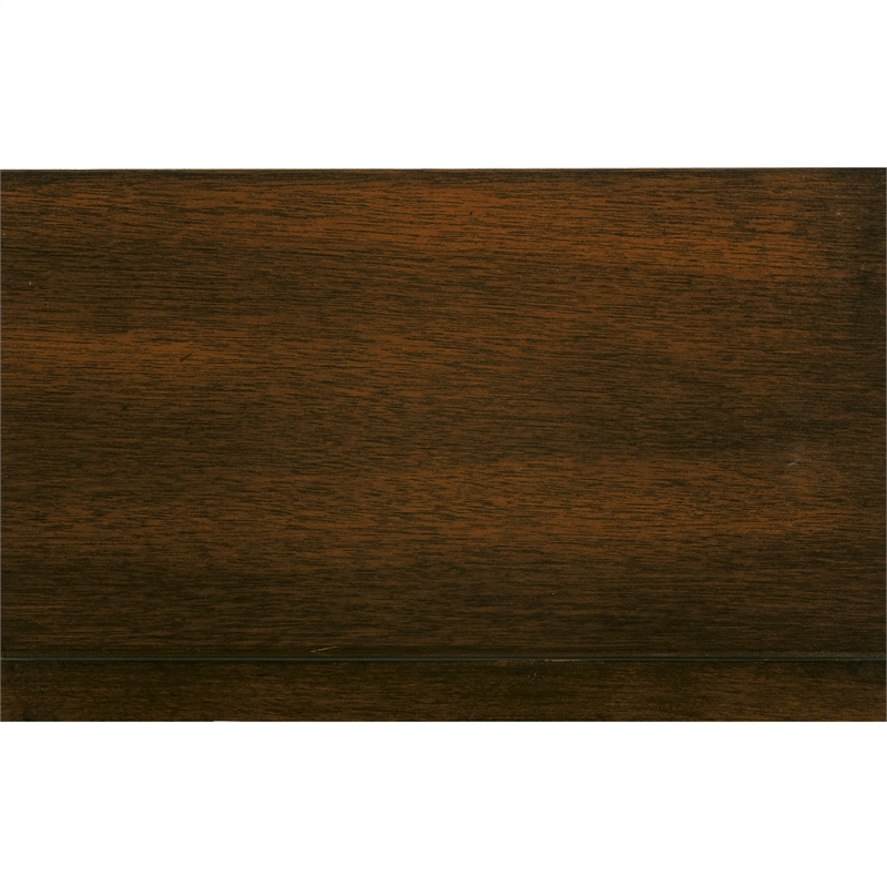 Lexicon Ballwin Wood Chairside Table in Dark Cherry