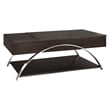 Lexicon Tioga Metal Lift Top Coffee Table in Espresso