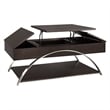 Lexicon Tioga Metal Lift Top Coffee Table in Espresso