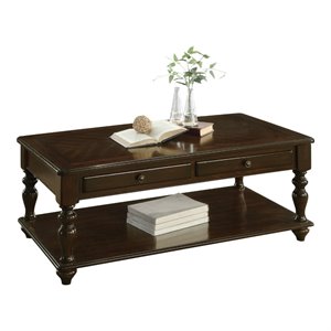 lexicon lovington wood lift top coffee table with casters in espresso