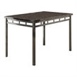 Lexicon Olney 5 Piece Faux Marble Top Dining Set in Black