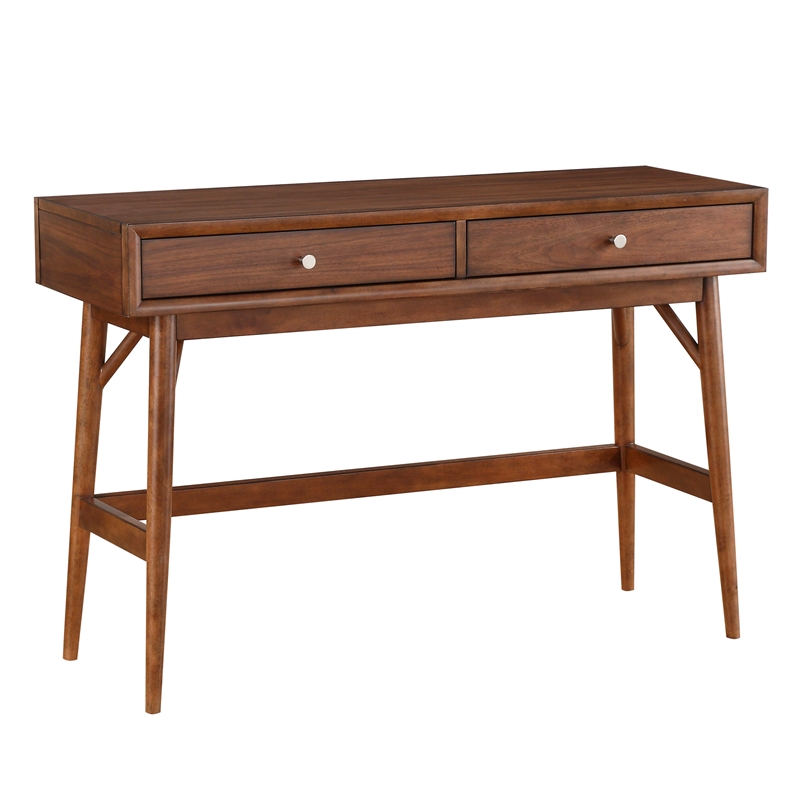 Lexicon Frolic Wood 2 Drawer Console Table in Brown